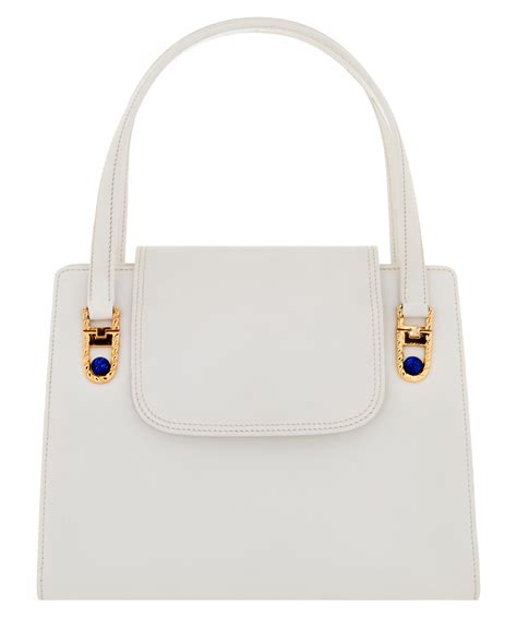 white gucci bag limited|vintage white gucci handbag.